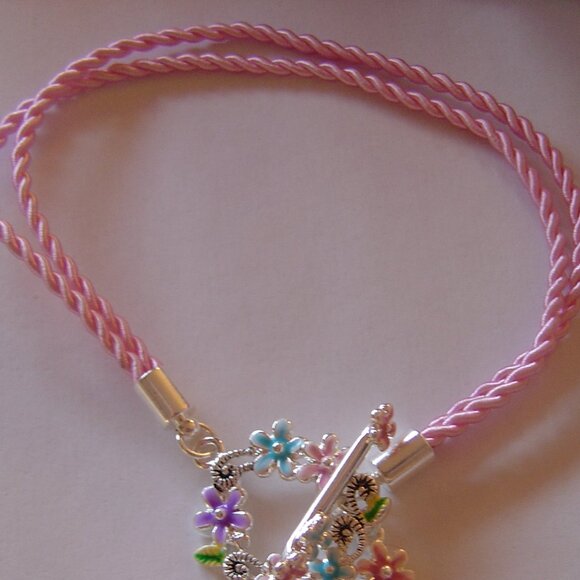 Floral & Ladybug Pink Bracelet NWT - Picture 3 of 3